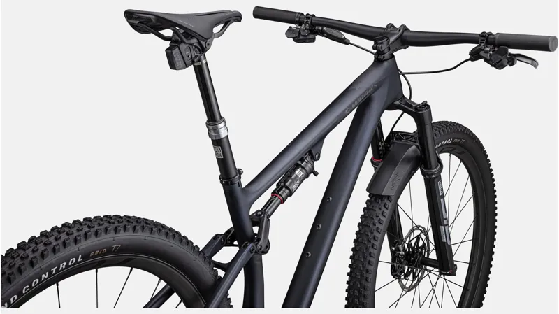 Specialized S-Works Epic Evo Mountain Bike 2024 Satin Blue Ghost/Black Chrome/Gold Ghost Pearl-3